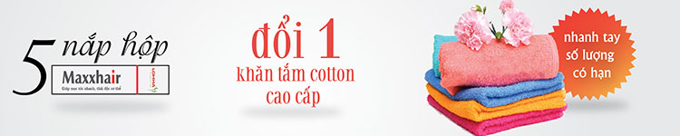 Tặng khăn tắm cao cấp cho khách hàng của Maxxhair 1 Tặng khăn tắm cao cấp cho khách hàng của Maxxhair 1