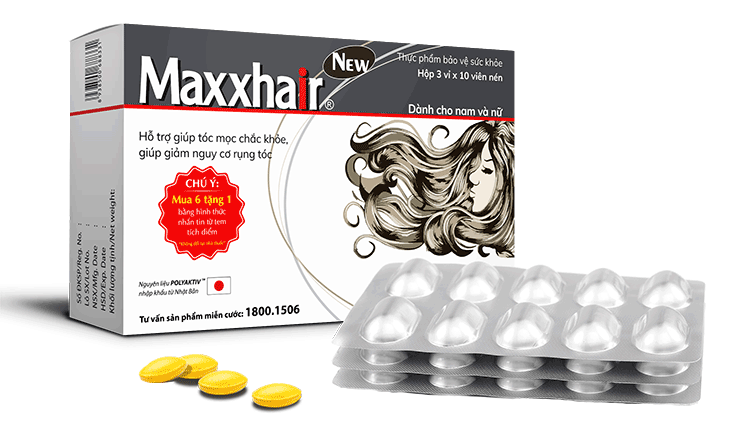 Viên uống Maxxhair cải thiện tình trạng rụng tóc, giúp tóc nhanh mọc 1 Viên uống Maxxhair cải thiện tình trạng rụng tóc, giúp tóc nhanh mọc 1