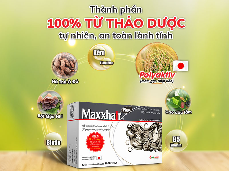 Maxxhair - Tóc chắc khỏe, chẳng còn gàu 2 Maxxhair - Tóc chắc khỏe, chẳng còn gàu 2
