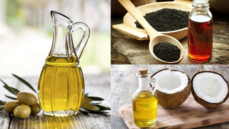 Dầu oliu kết hợp dầu dừa và dầu mè cải thiện tóc khô rối Dầu oliu kết hợp dầu dừa và dầu mè cải thiện tóc khô rối