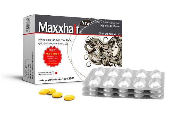 Maxxhair phiên bản mới: Bổ sung Polyaktiv giúp tóc mọc nhanh hơn gấp 3 lần