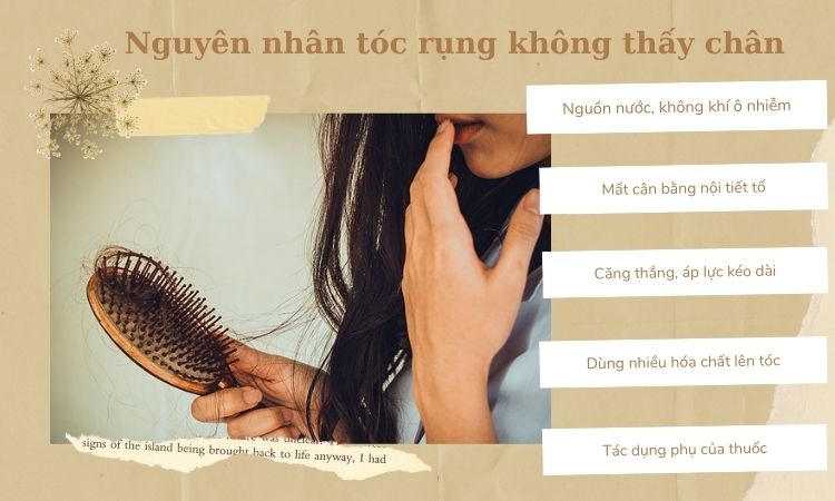 Nguyên nhân tóc rụng không có chân tóc 1 Nguyên nhân tóc rụng không có chân tóc 1