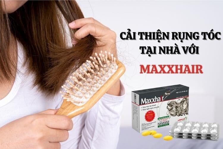 Hỗ trợ kích thích mọc tóc với Maxxhair 1 Maxxhair - Sản phẩm từ thảo dược tự nhiên giúp chấm dứt tận gốc tình trạng rụng tóc
