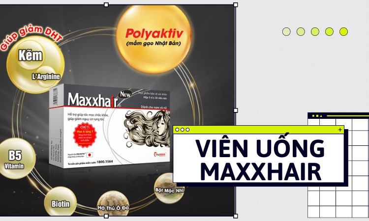 Viên uống Maxxhair giúp phục hồi nang tóc và kích thích mọc tóc nhanh Viên uống Maxxhair giúp phục hồi nang tóc và kích thích mọc tóc nhanh